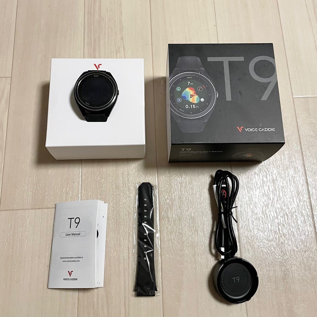 極美品】voice caddie t9 GPS距離計 腕時計 ゴルフ距離計 ボイス