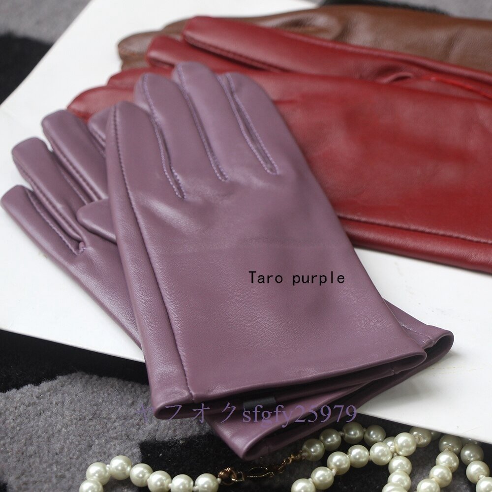 P510* new goods Ram leather color leather book@ leather gloves glove lady's XS~2XL