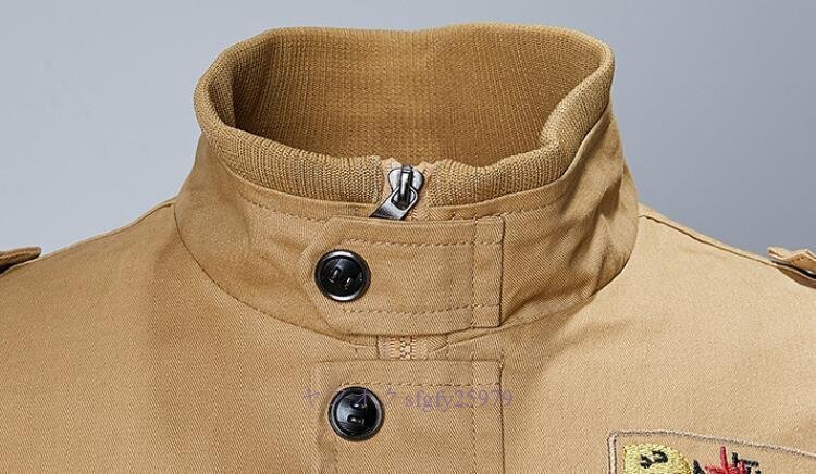 O353☆新品ジャケット　メンズ　ミリタリージャケット 　フライトジャケット　ジャンパー　大きいサイズ　欧米風　お兄系　_画像2