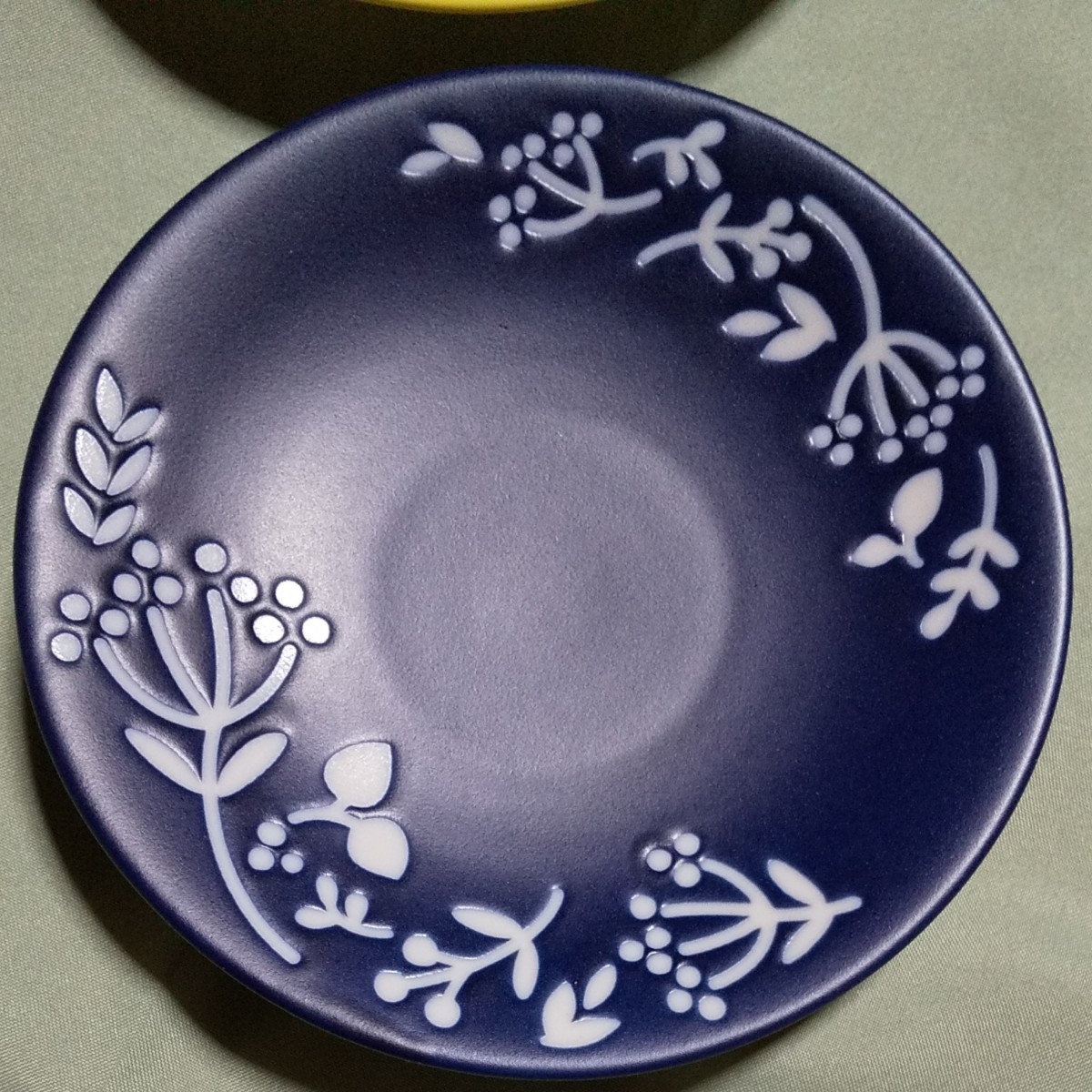 新品 豆皿 小皿 花がら アクセサリートレイ インテリア メナード ペアプレート コースター 陶器   お皿 キッチン  皿 食器