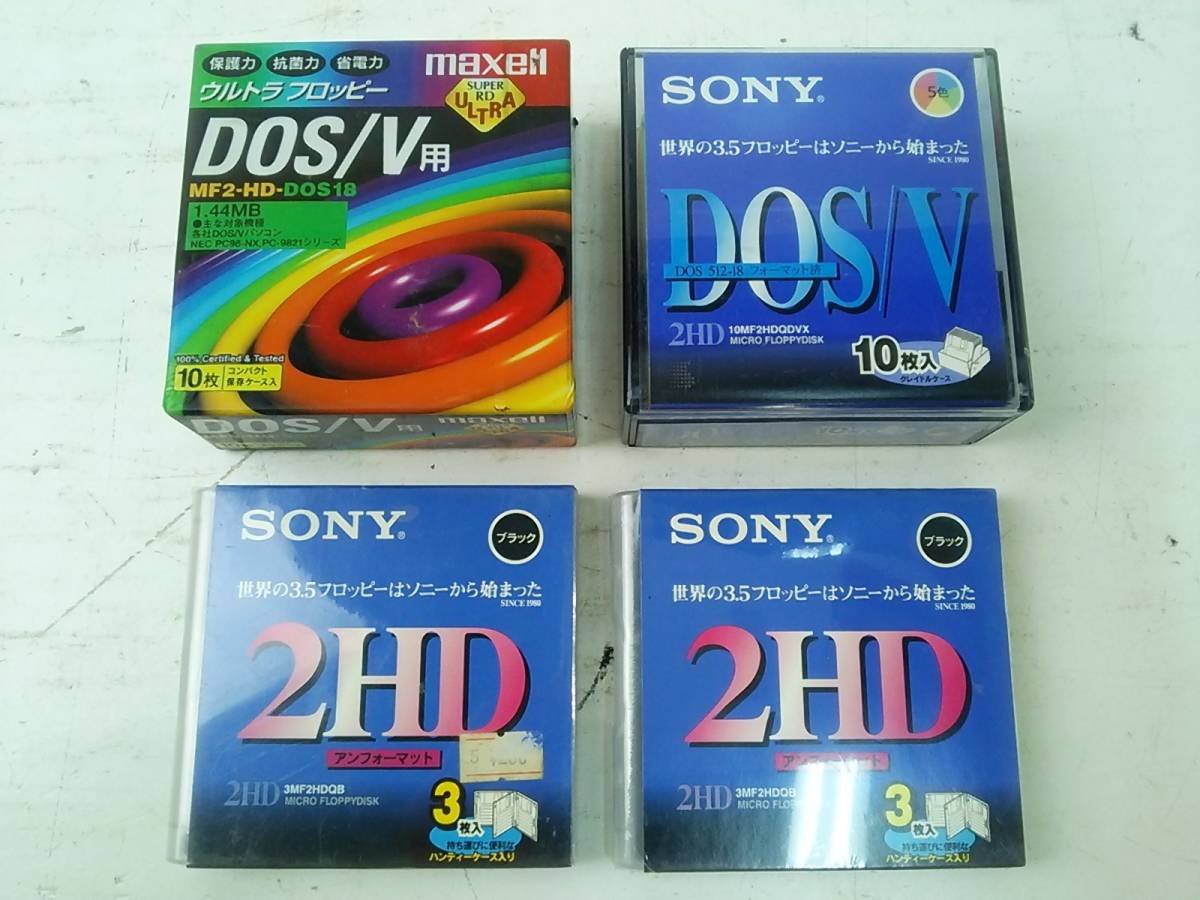 注目ブランド 100枚 SONY フロッピーディスク 2HD 2HD フロッピーディスク 10枚入り×4個 DOS/V用 10枚10セット 