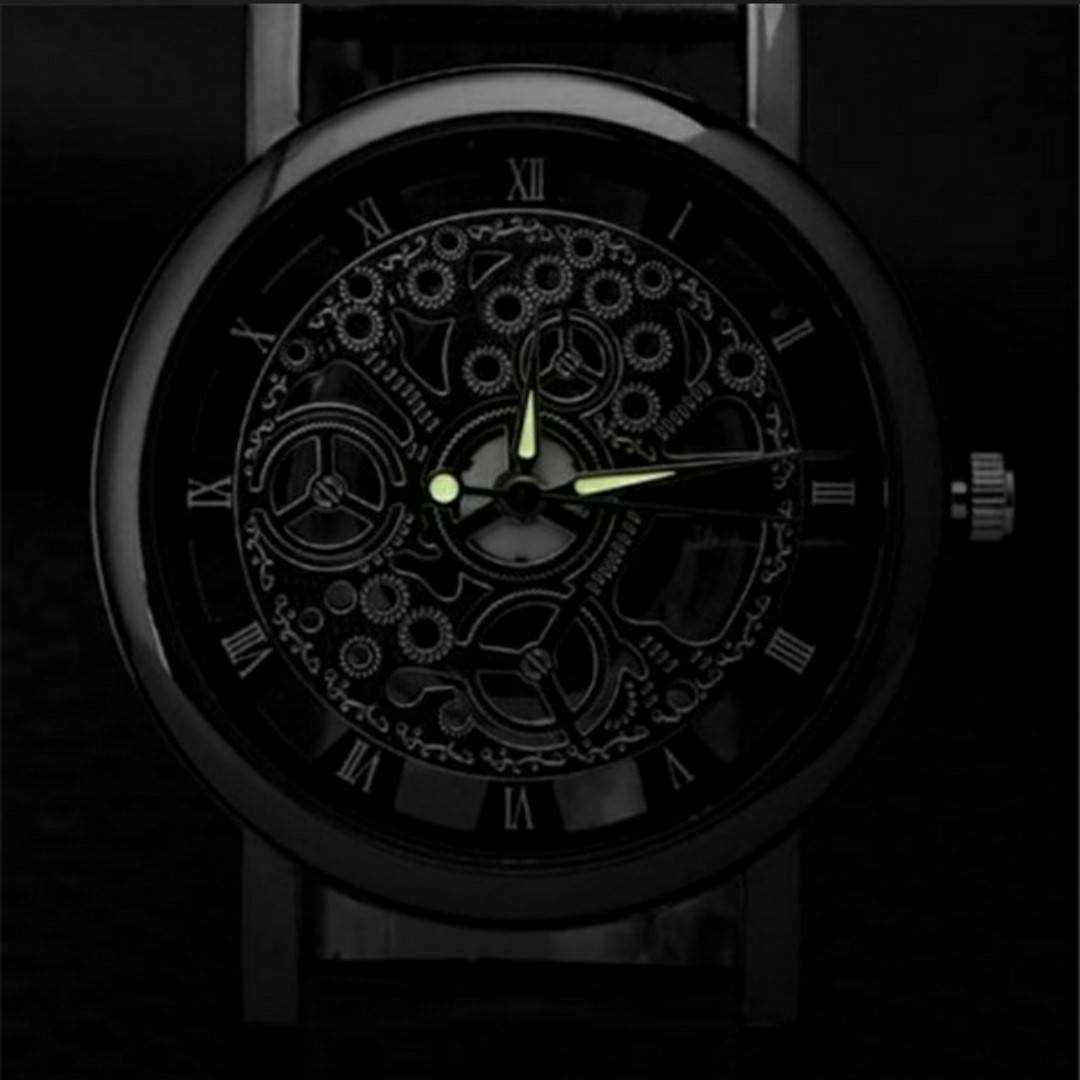 新品　スケルトン 　腕時計　シルバー　茶色　_画像8