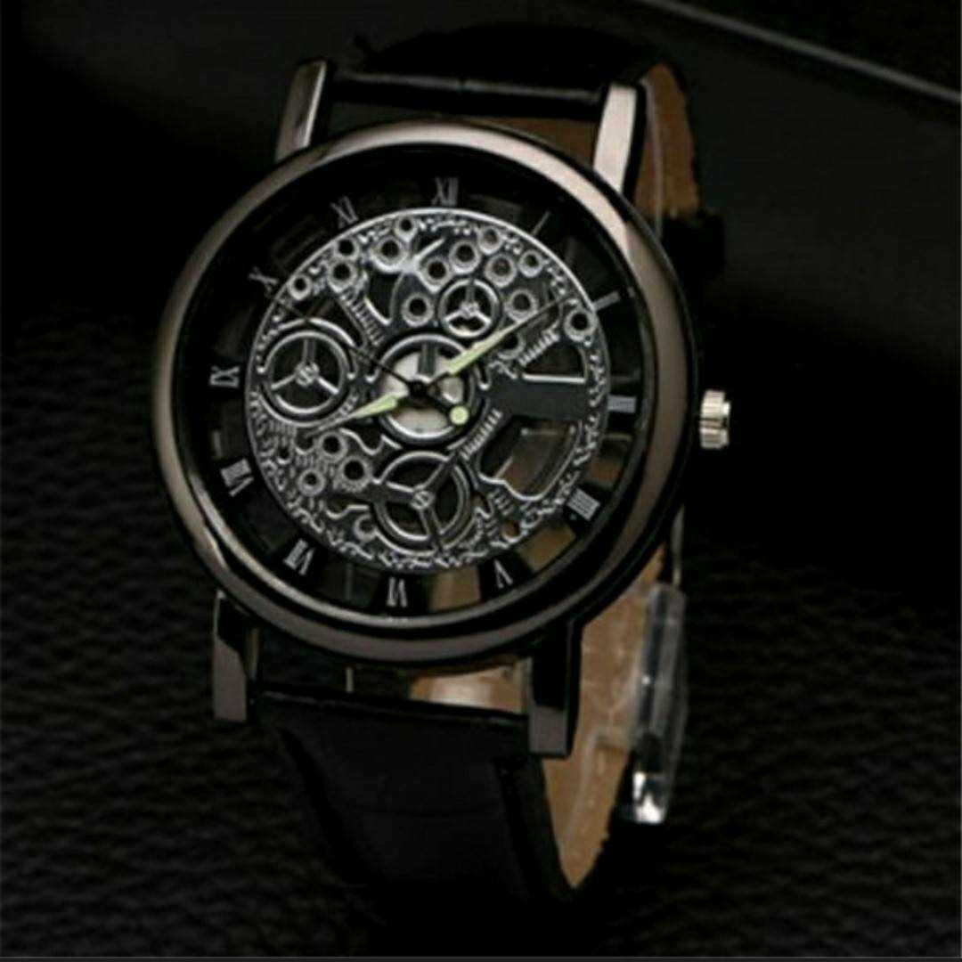 新品　スケルトン 　腕時計　シルバー　茶色　_画像6