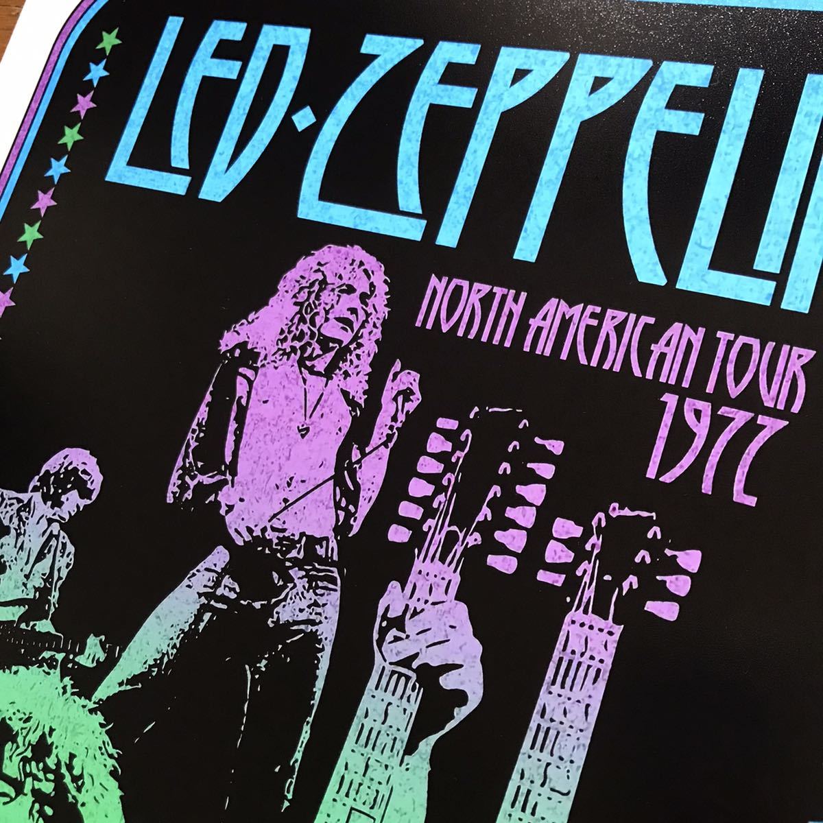  постер * красный *tsepe Lynn (Led Zeppelin)1972 Северная Америка Tour * Denver * концерт *ZEP/jimi-*peiji