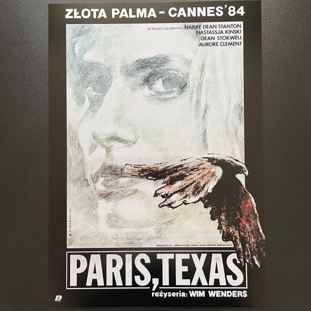 ポーランド版ポスター『パリ、テキサス』 (Paris,Texas)★ヴィム・ヴェンダース/ライ・クーダー/ルート66の画像1