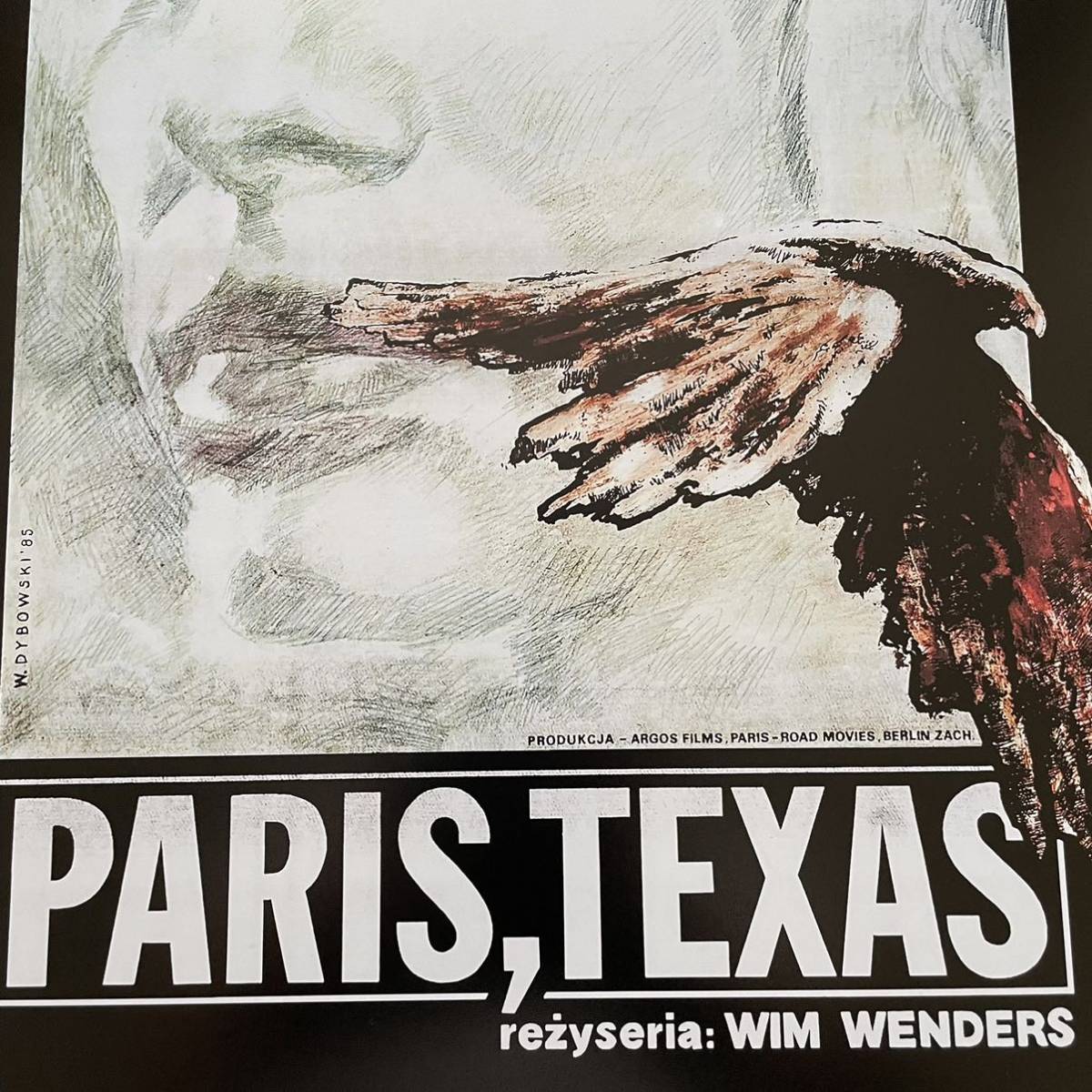 ポーランド版ポスター『パリ、テキサス』 (Paris,Texas)★ヴィム・ヴェンダース/ライ・クーダー/ルート66の画像3