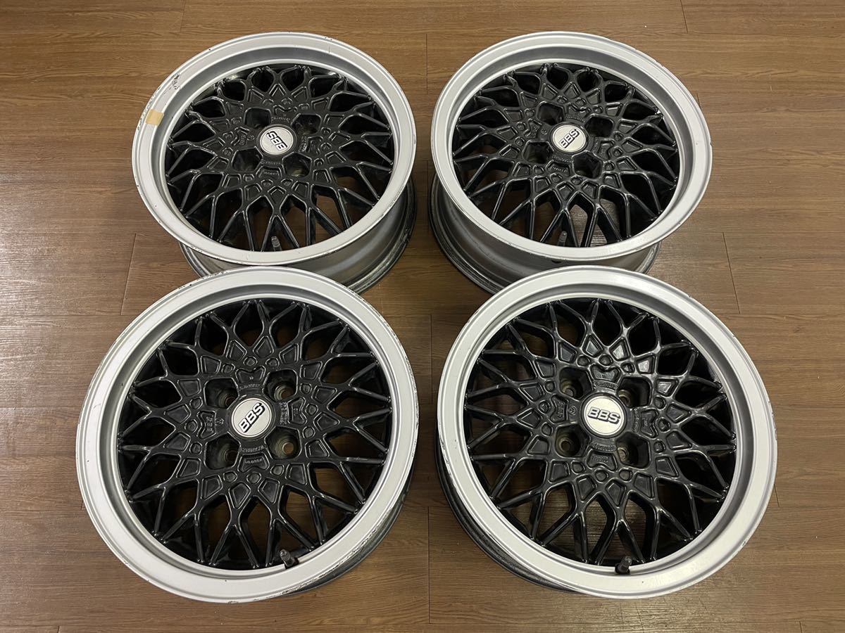 BBS VW ワーゲン純正 15インチ 15x6J +35 100/4H 中古4本 VWゴルフⅡ