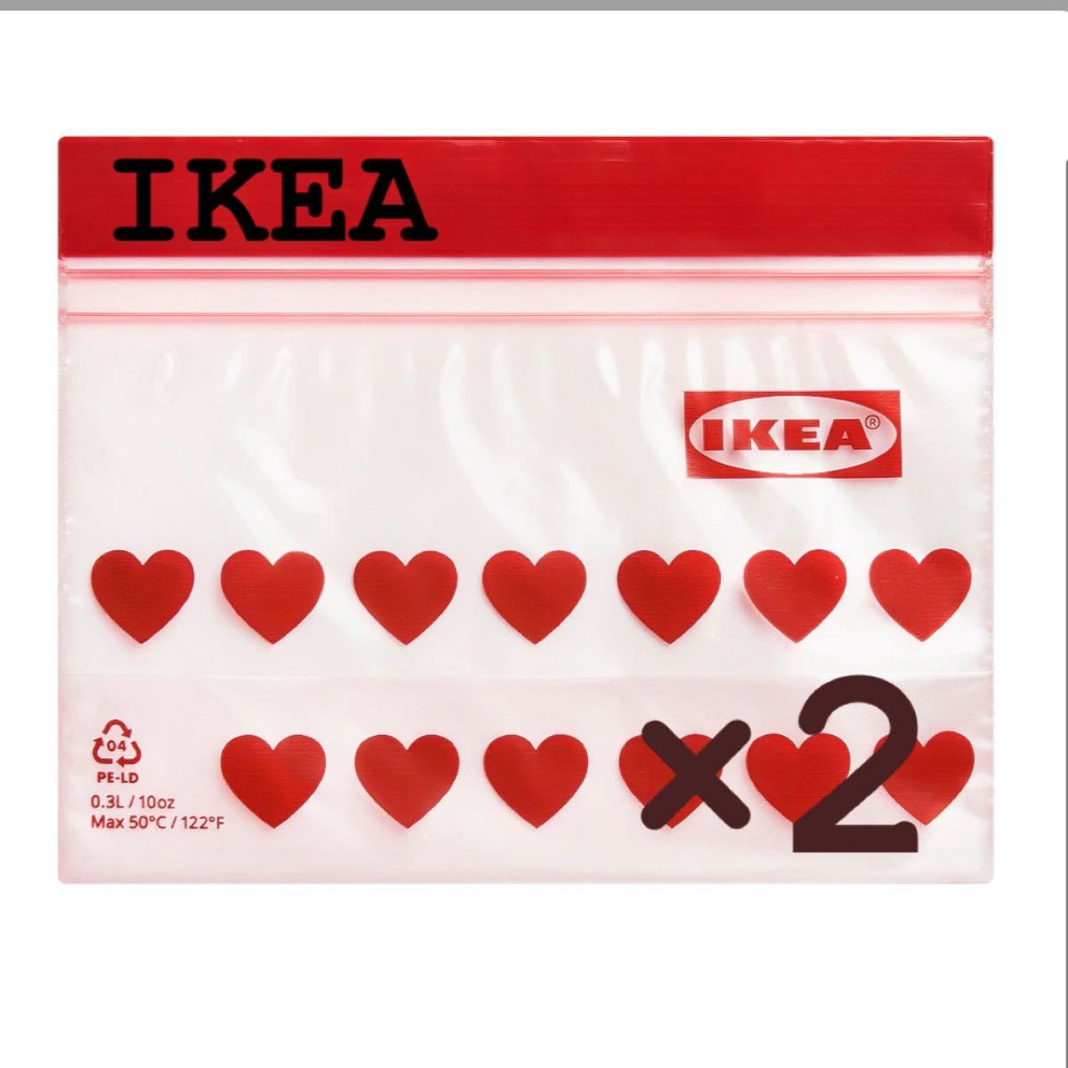 見事な創造力 IKEA イケア フリーザーバッグ ジップロック ブルー 水玉 1.2L 匿名