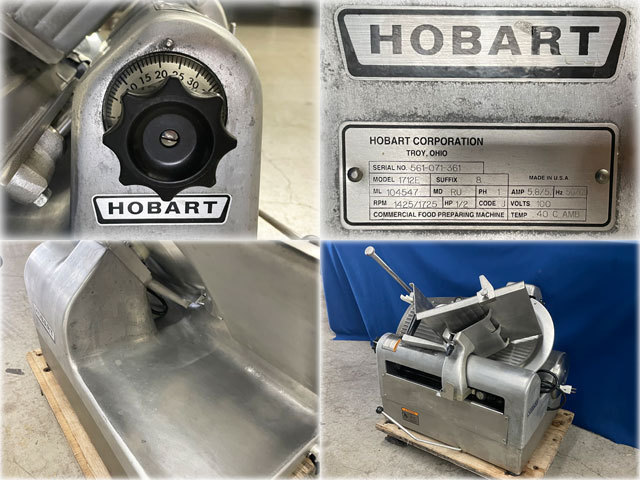 長野発】ホバート ミートスライサー 1712E 単相100V 50/60Hz 0.4 長野発】ホバート ミートスライサー 1712E 単相100V 50/60Hz 0.4