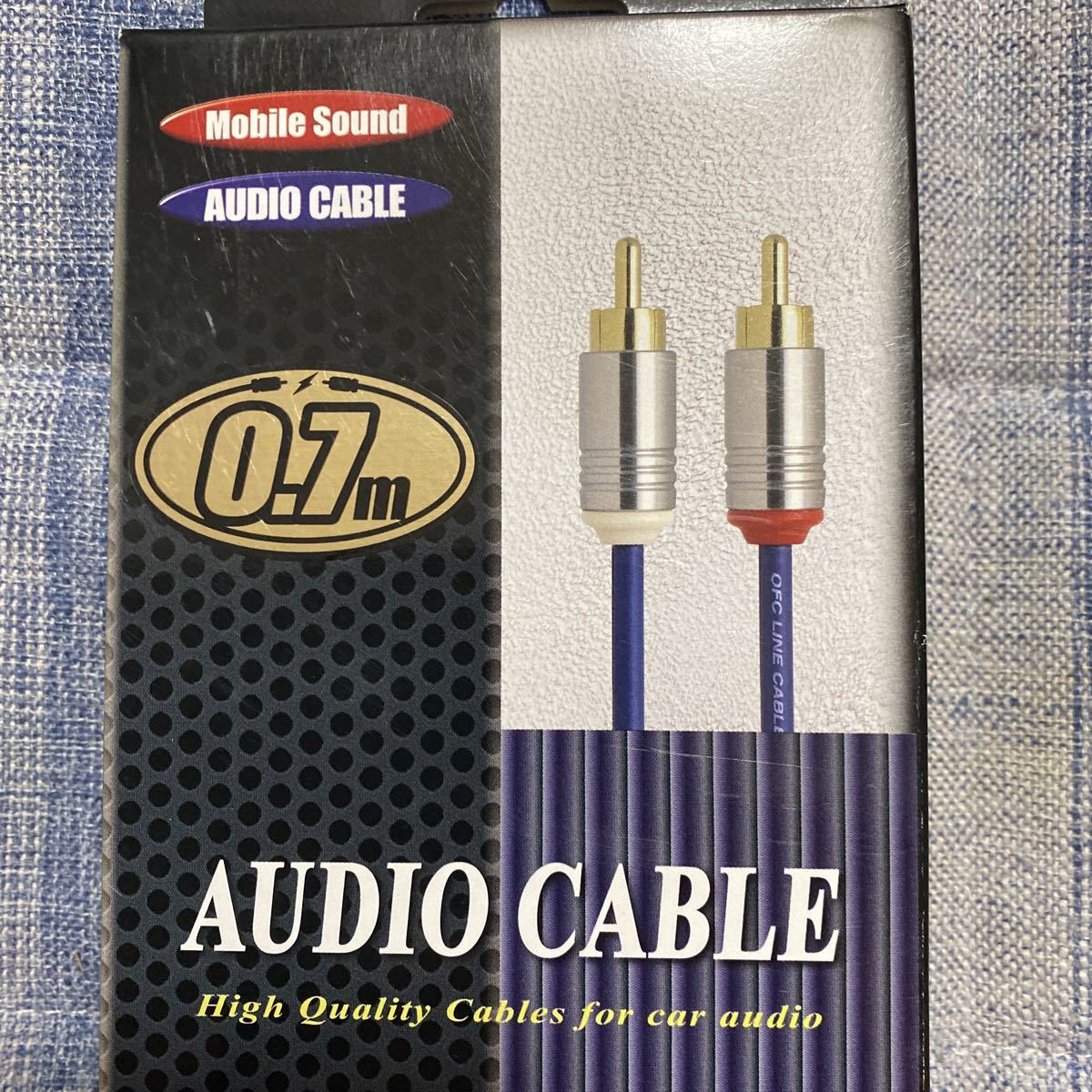 * new goods unopened * Audio Technica height sound quality OFC RCA cable ( audio cable ) 70cm AT-CA64/0.7