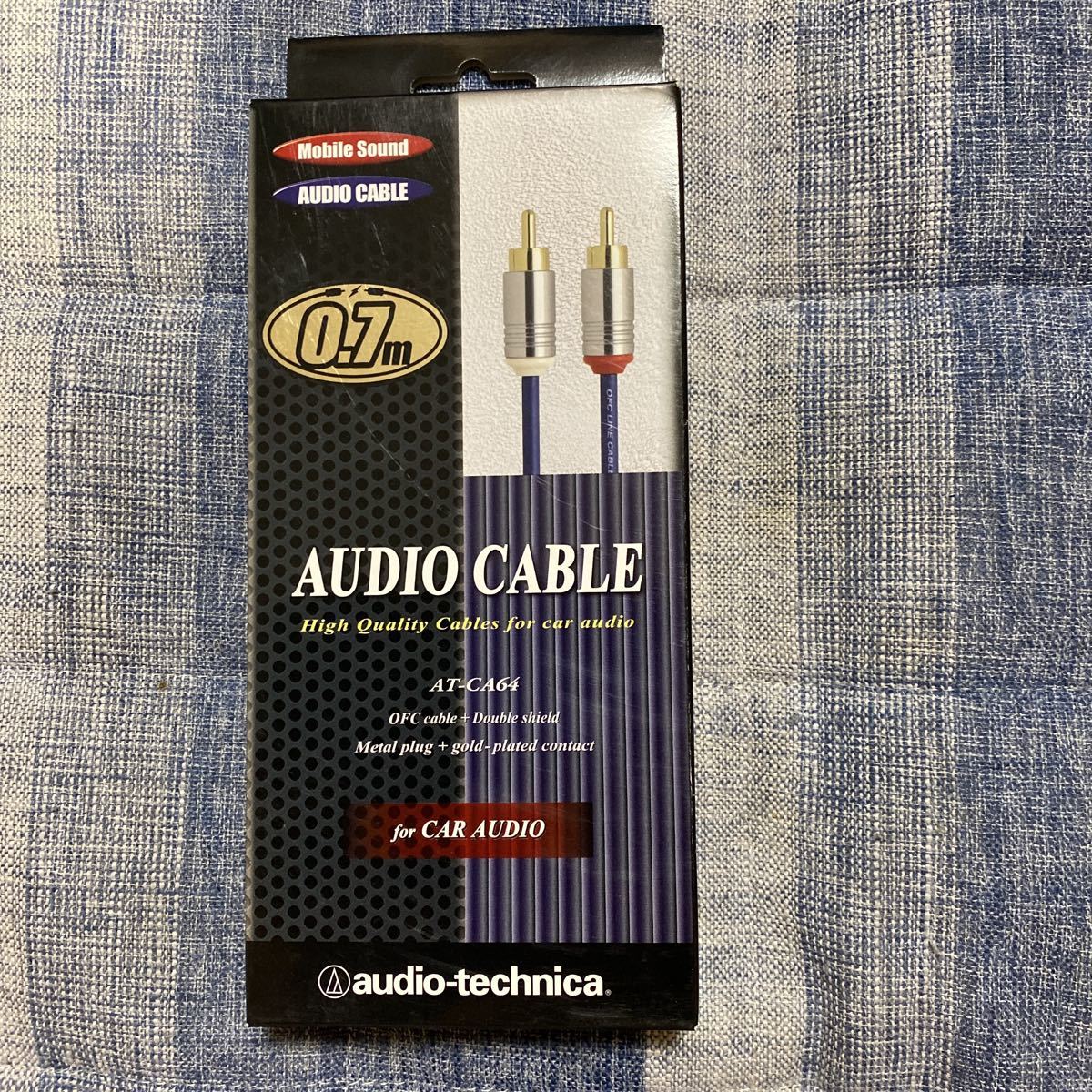 * new goods unopened * Audio Technica height sound quality OFC RCA cable ( audio cable ) 70cm AT-CA64/0.7