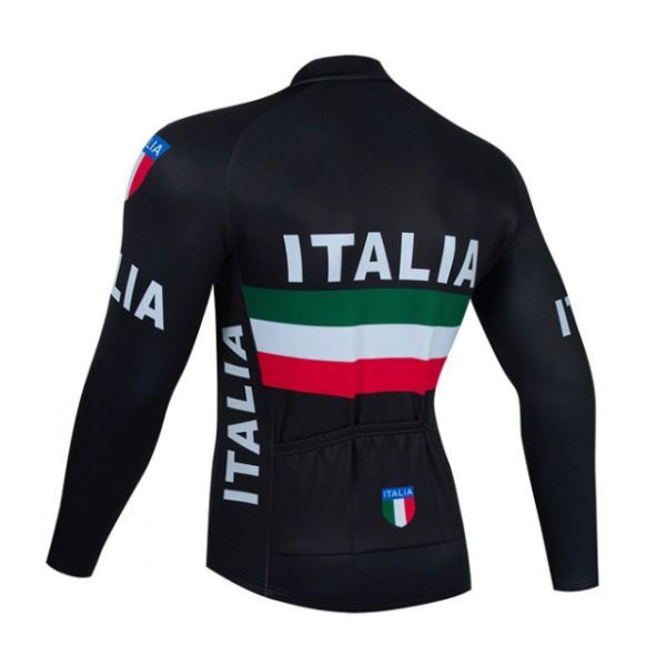 新品 長袖 サイクルジャージ No106 Lサイズ イタリア フルジップ ウェア メンズ ロング サイクリング スポーツ ロードバイク MTB_画像2