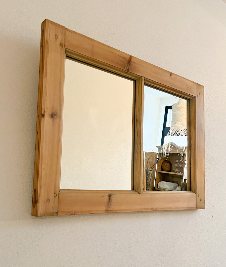  France antique pine bleach do frame mirror / marks lie apparel interior ko-tine-to store furniture interior construction space shop design mirror 