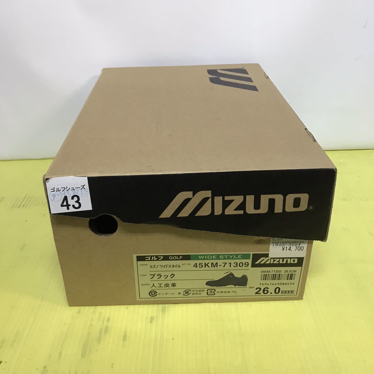 売れ筋商品 MIZUNO 未使用 ゴルフシューズ ミズノ 45KM-71309 ワイドスタイル ミズノ 26.0cm 売れ筋商品 MIZUNO 未使用 ゴルフシューズ ミズノ 45KM-71309 ワイドスタイル ミズノ 26.0cm