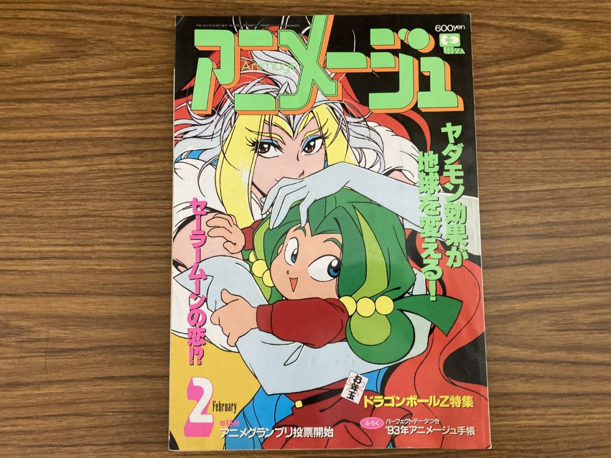 アニメージュ　１９９３年２月　特集　ヤダモン　ドラゴンボールZ　セーラームーン　他/Y_画像1