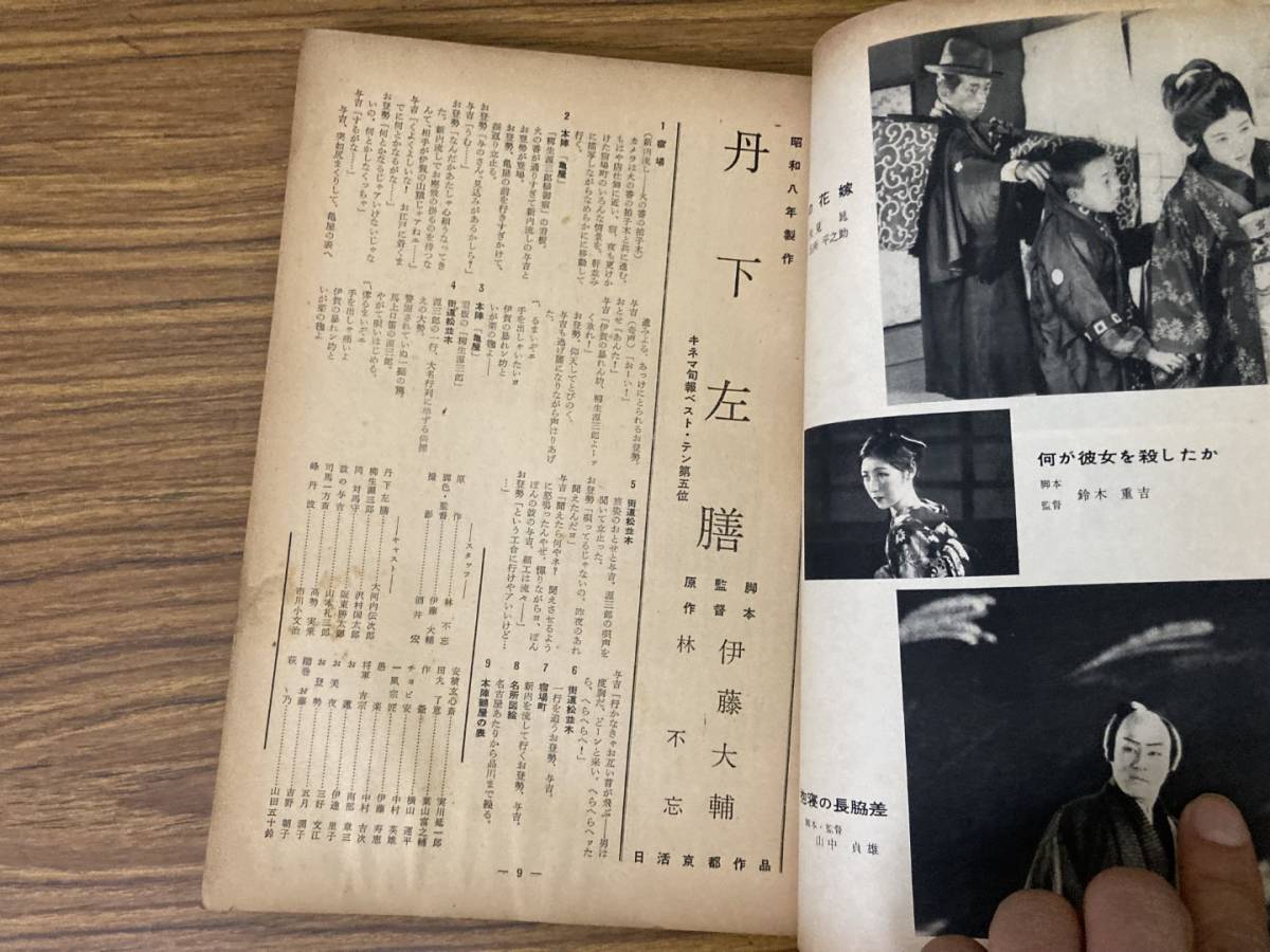 キネマ旬報　別冊　日本映画代表シナリオ全集５/1958年９月号/丹下左膳、家族会議他　/NT_画像6