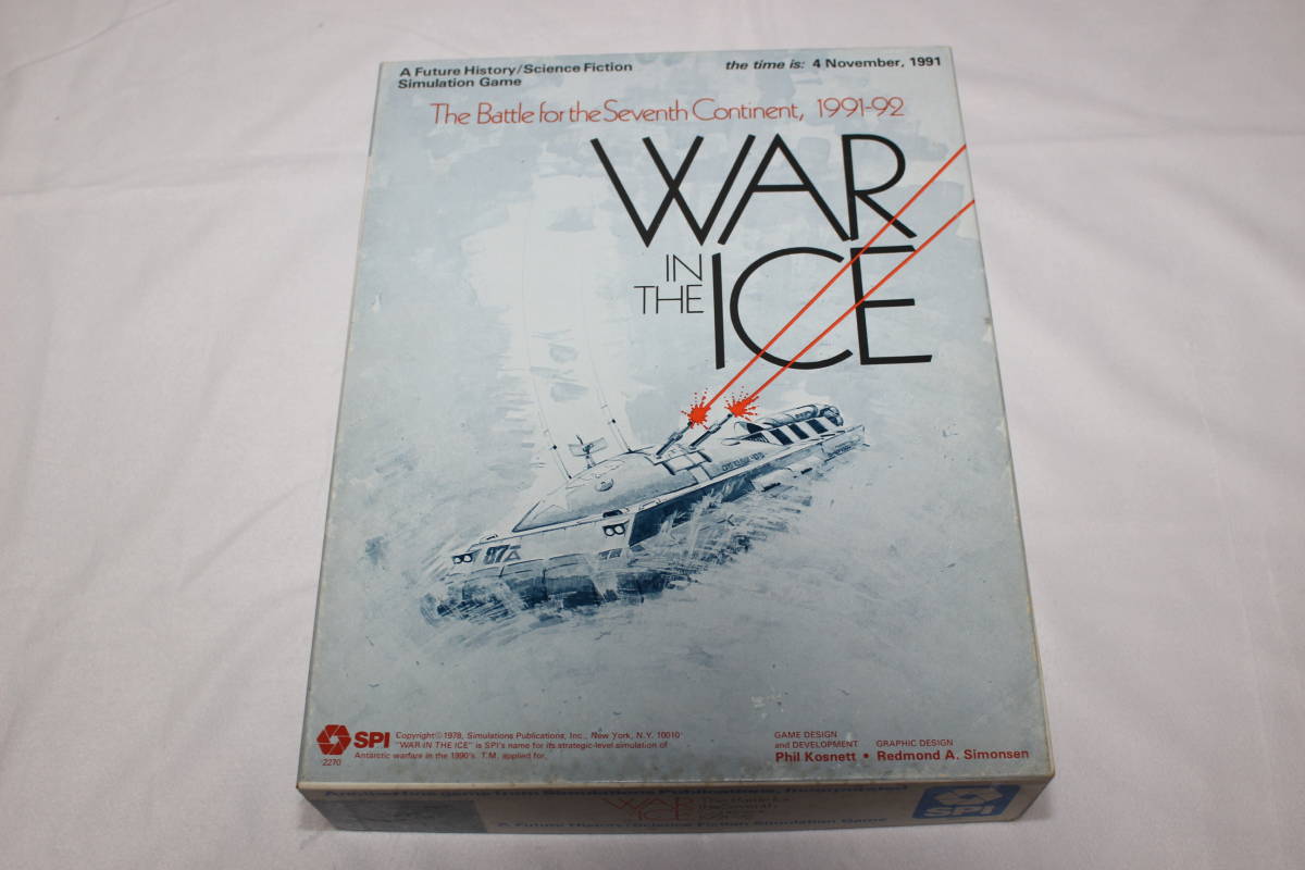 2022年のクリスマス (SPI)WAR 南極大陸での戦い、日本語訳付、未使用 ICE THE IN ウォーゲーム