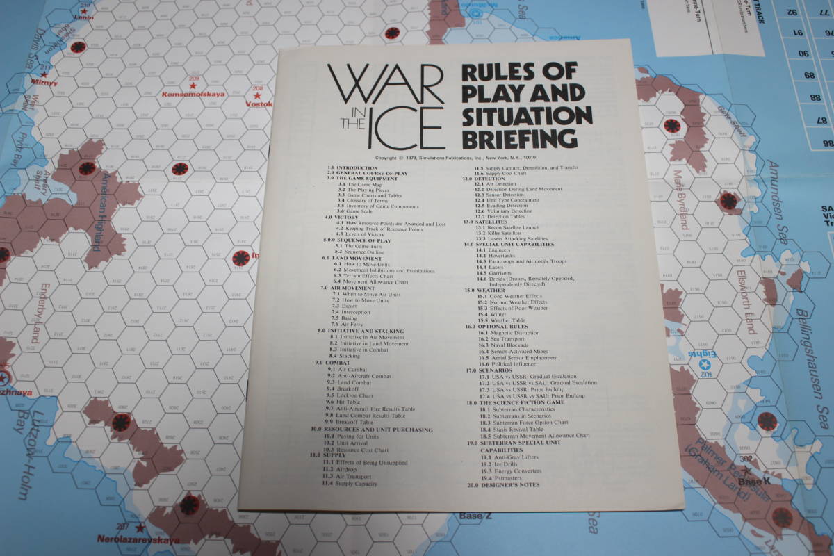 swg (SPI)WAR IN THE ICE 南極大陸での戦い、日本語訳付、未使用_画像8