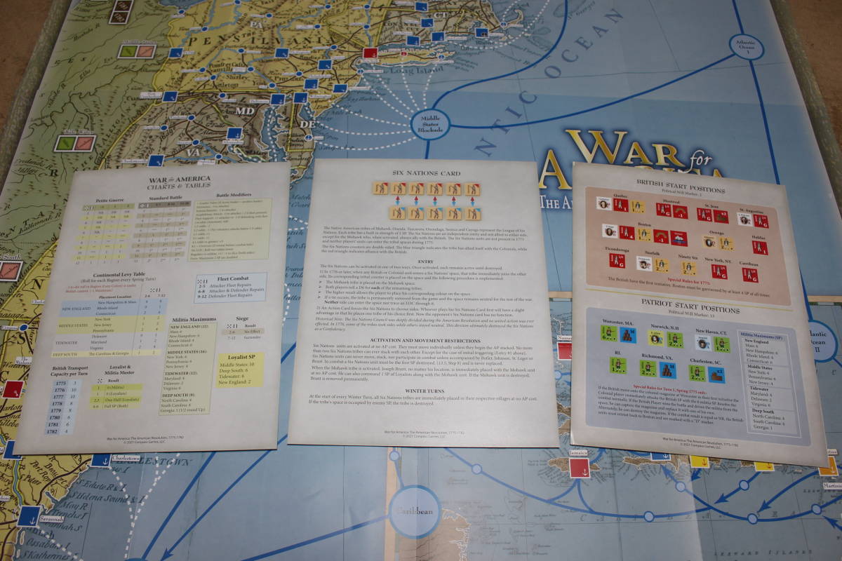 Compass Games)WAR FOR AMERICA 戦略級アメリカ独立戦争、日本語訳付