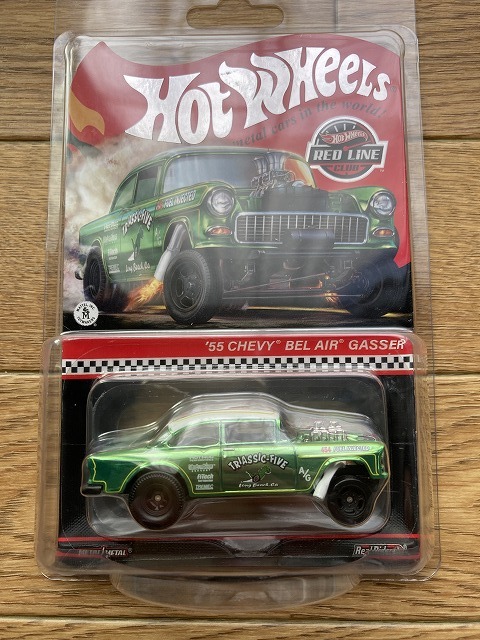 483 Hot Wheels ホットウィール 2022 ‘55 ベルエア ギャッサー RLC Special Edition CHEVY BEL AIR GASSER RED LINE プロテクトパック付き_画像1