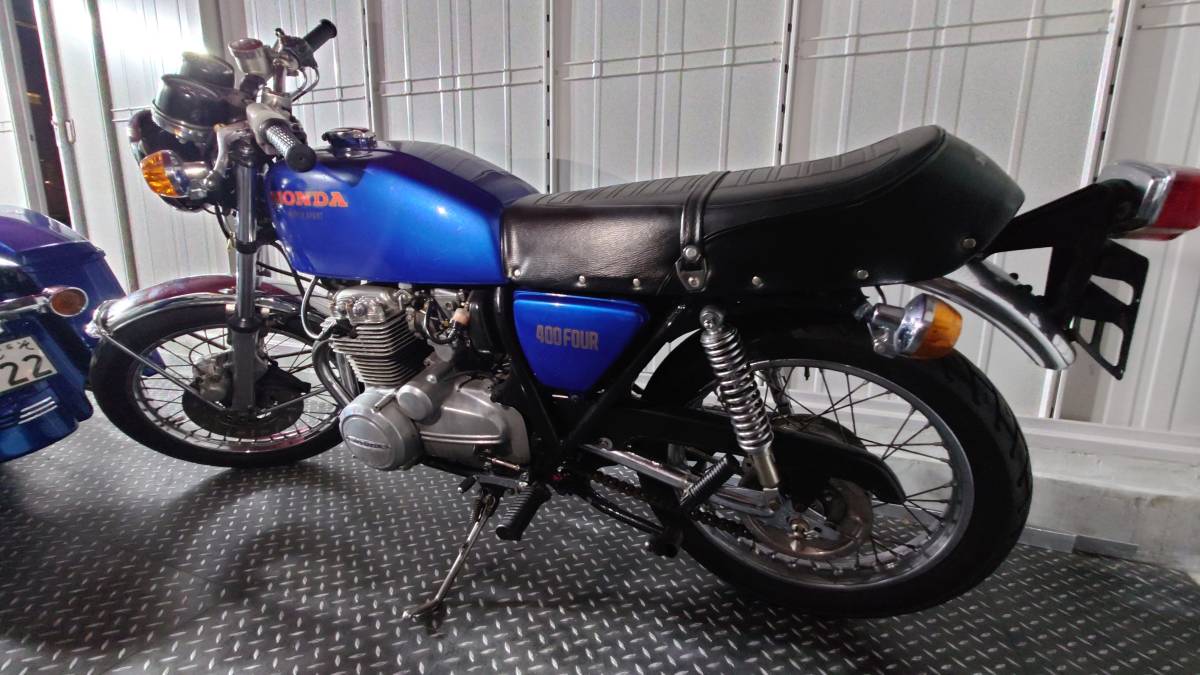 ホンダ CB400four CB400F 408cc 実働 通関書 現地タイトル付き 吹け上がり良好 旧車 カスタムにも 検索: フォア レストアベースに最適！_画像1