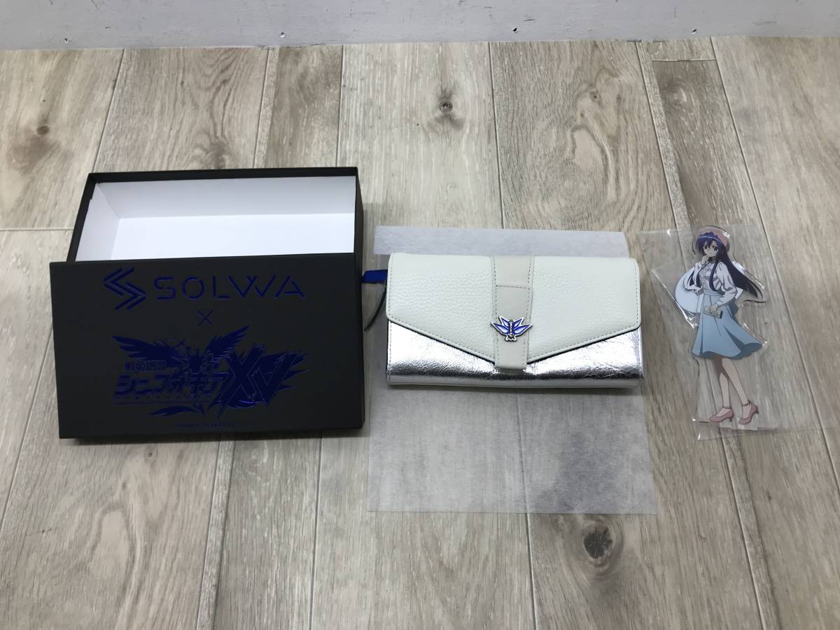 081 F) ☆美品☆ 戦姫絶唱シンフォギアXV 本革二つ折り長財布 翼ver