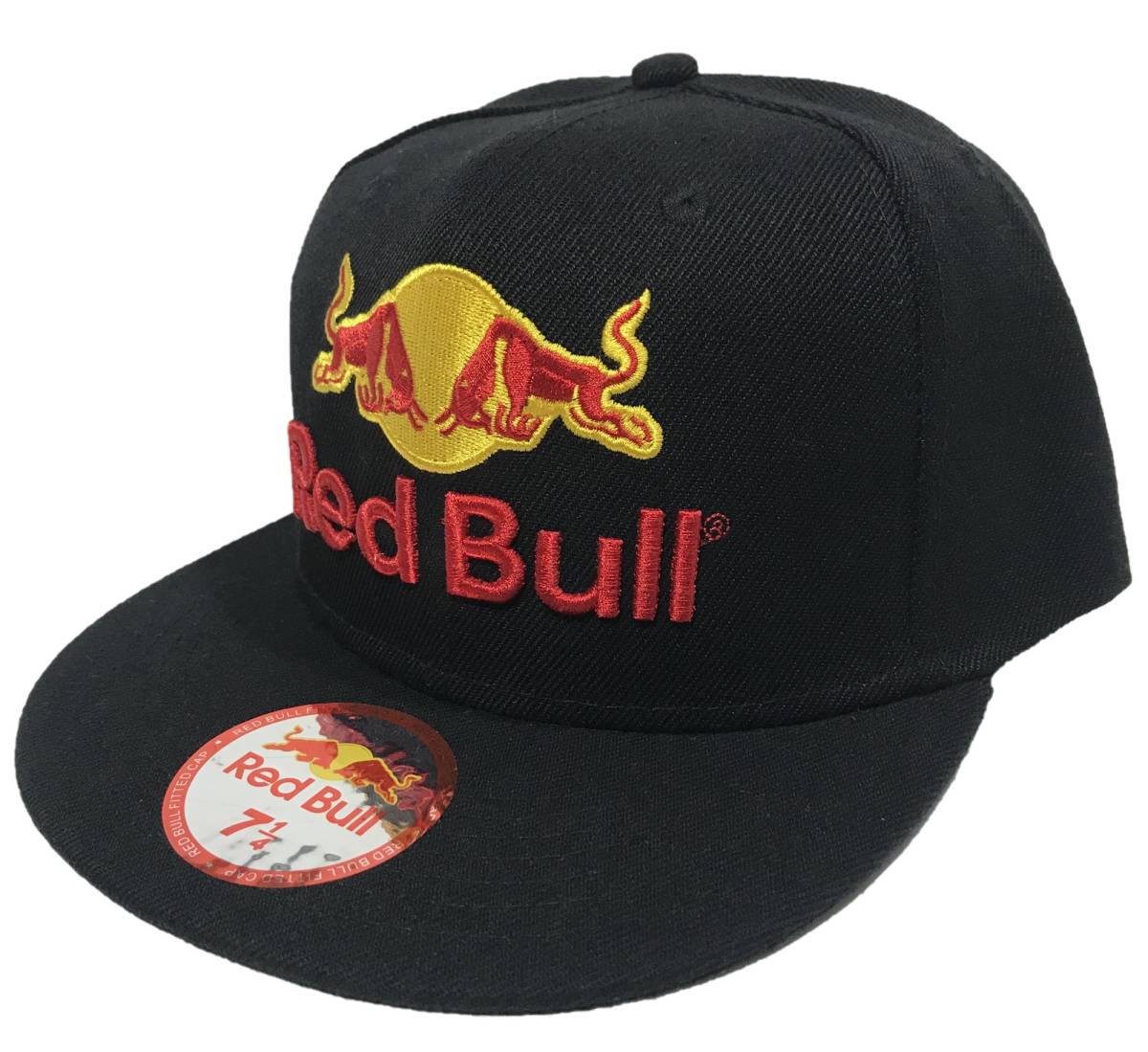 [並行輸入品] Red Bull レッドブル ロゴ ベースボールキャップ (ブラック) 7 1/4 (約57cm)_画像1