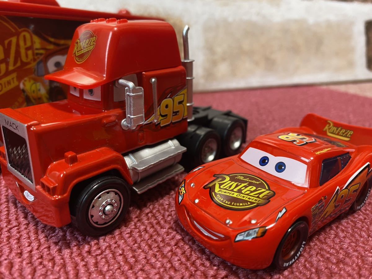 ①マック トラック トレーラーマックイーン 2台 ミニカー ①マック トラック トレーラーマックイーン 2台 ミニカー