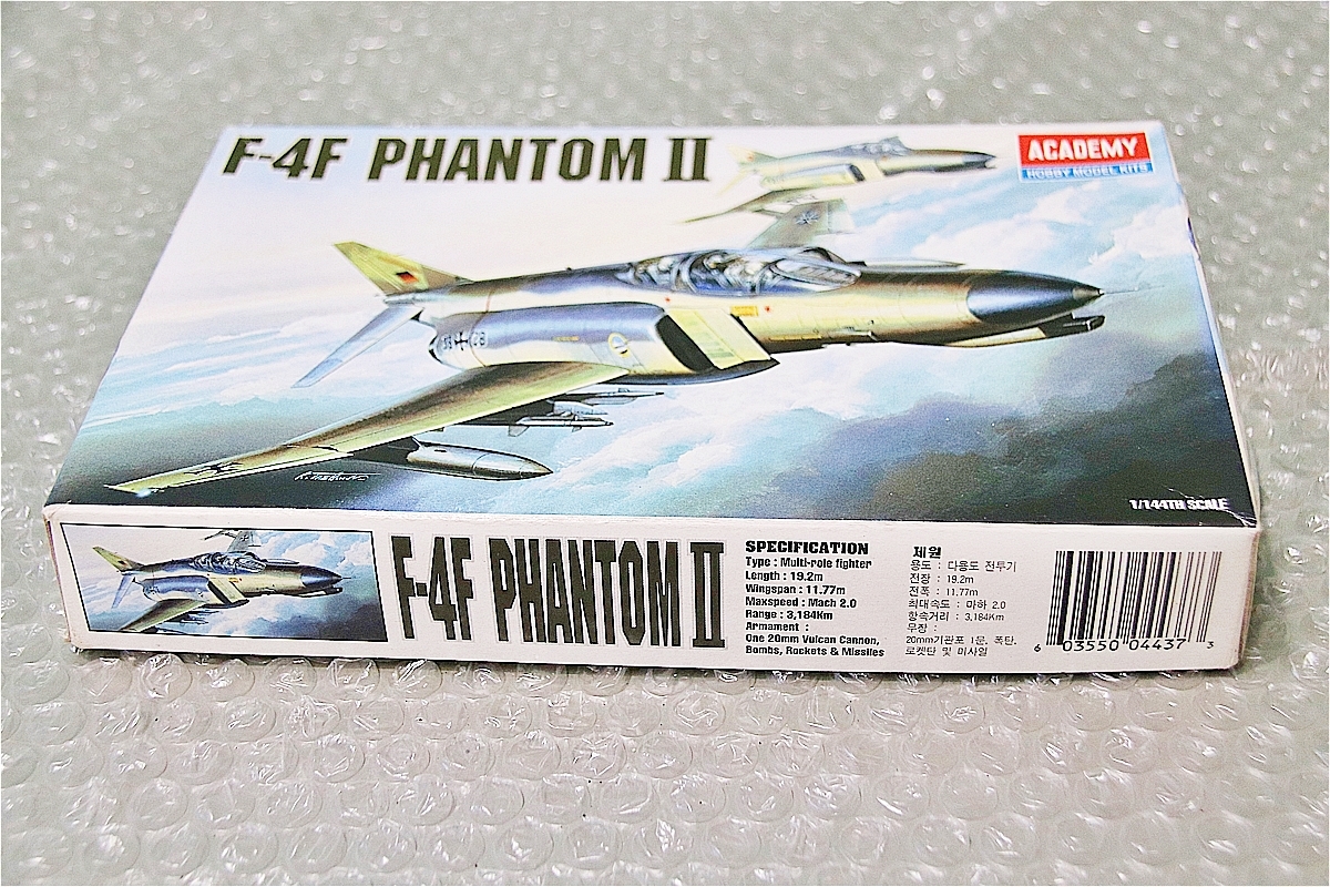プラモデル アカデミー ACADEMY 1/144 F-4F ファントム2 PHANTOM2 飛行機 戦闘機 未組み立て 古い 昔の 海外プラモ_画像2