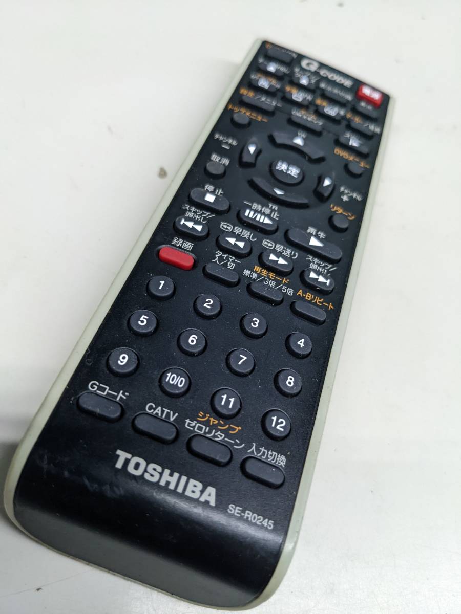 [F-30-144] Toshiba (SD-V700) DVD remote control SE-R0245 battery cover none 