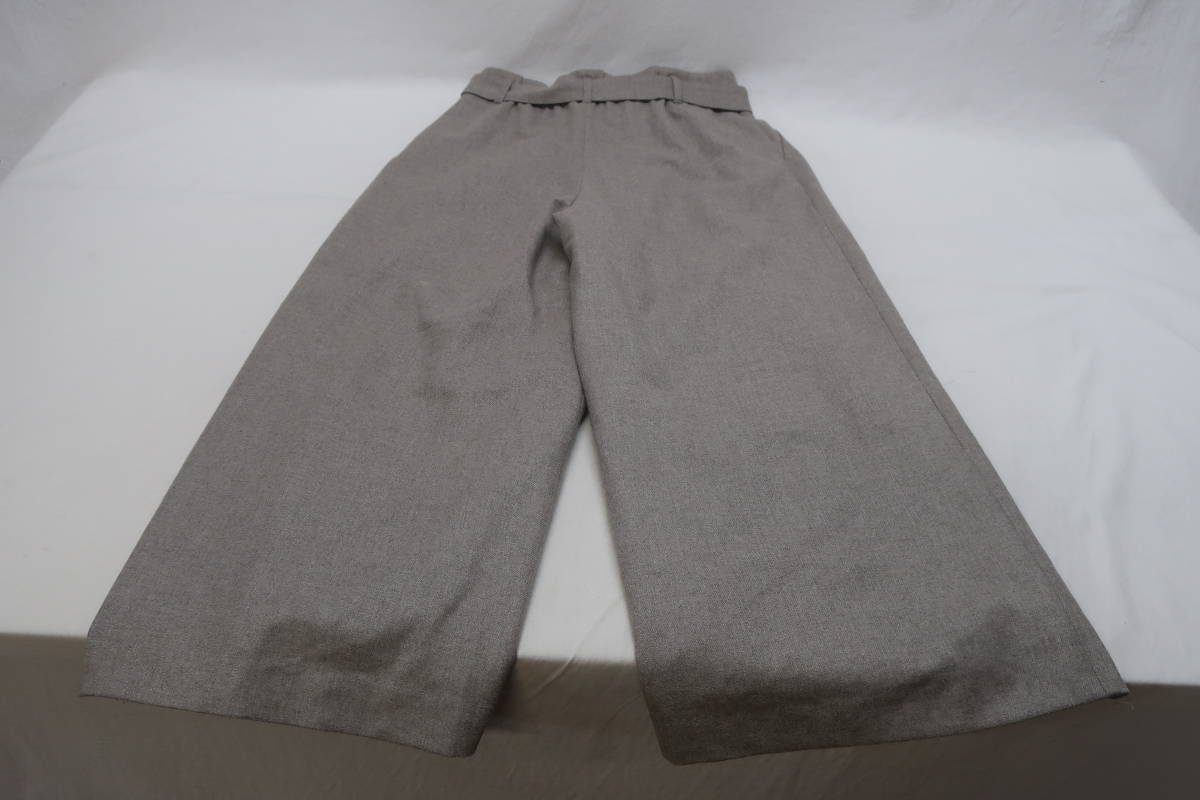 送800円 6516 UNTITLED アンタイトル レディース ワイドパンツ グレー