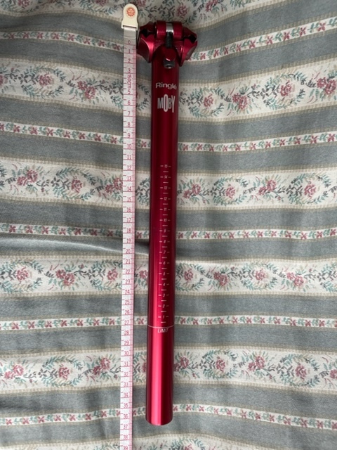 OLD MTBパーツ当時物！ Ringle MOBY EASTON EA70-T6 イーストンアルミシートポスト26.8mm 綺麗なレッドアルマイカ！
