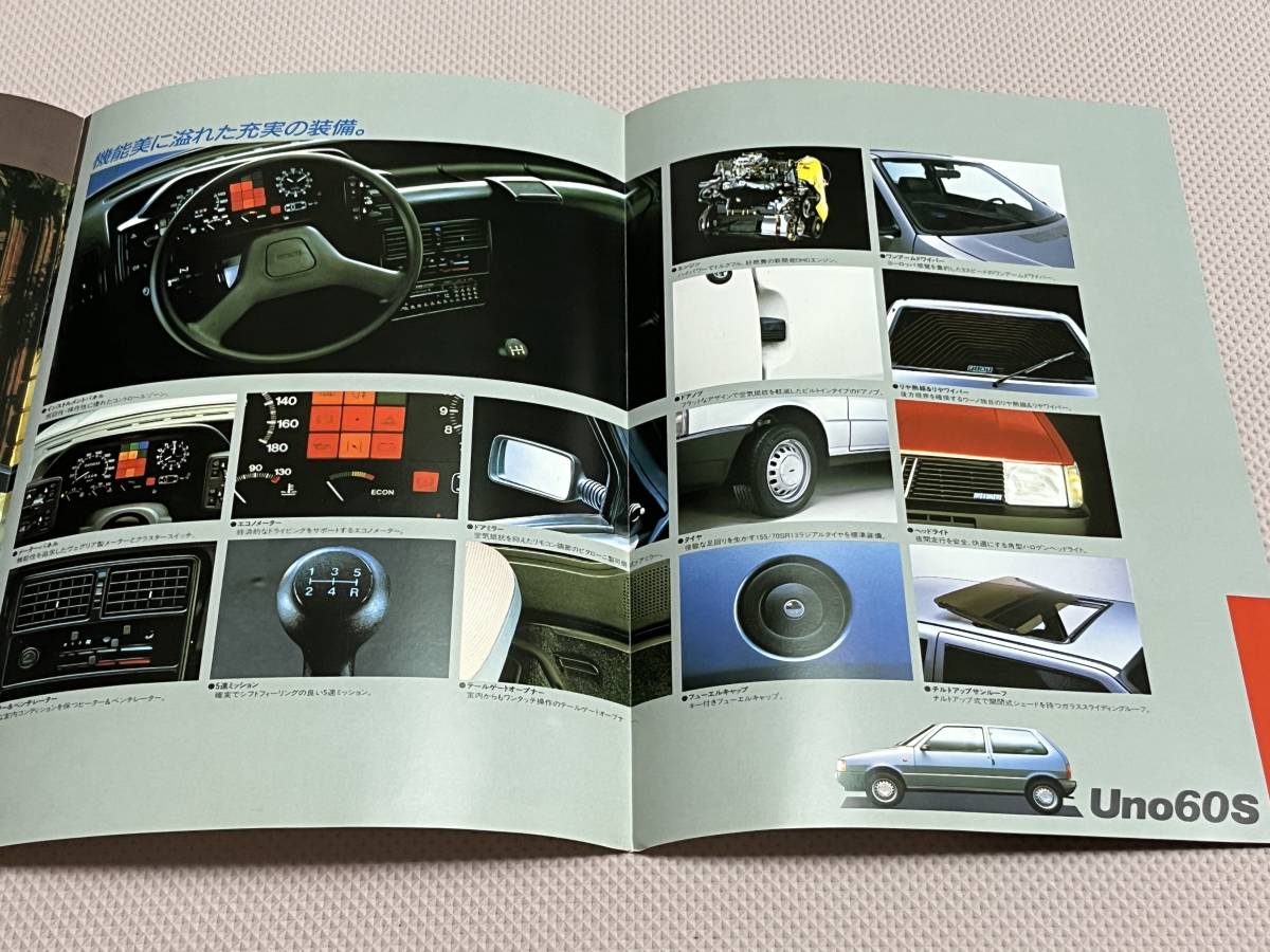 FIAT Uno 60S カタログ 1986年 フィアット ウーノ_画像3