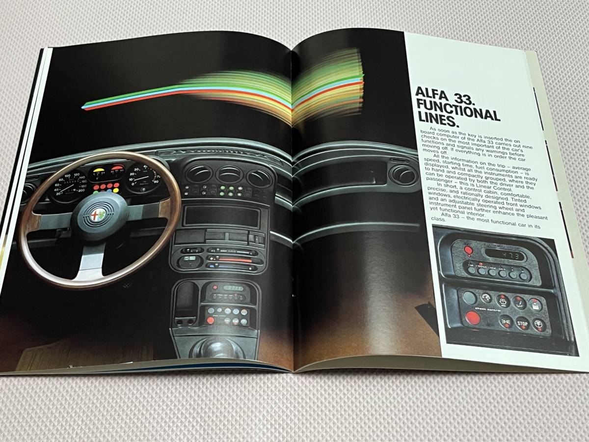 ALFA 33 английская версия каталог Alpha Romeo 1983 год 