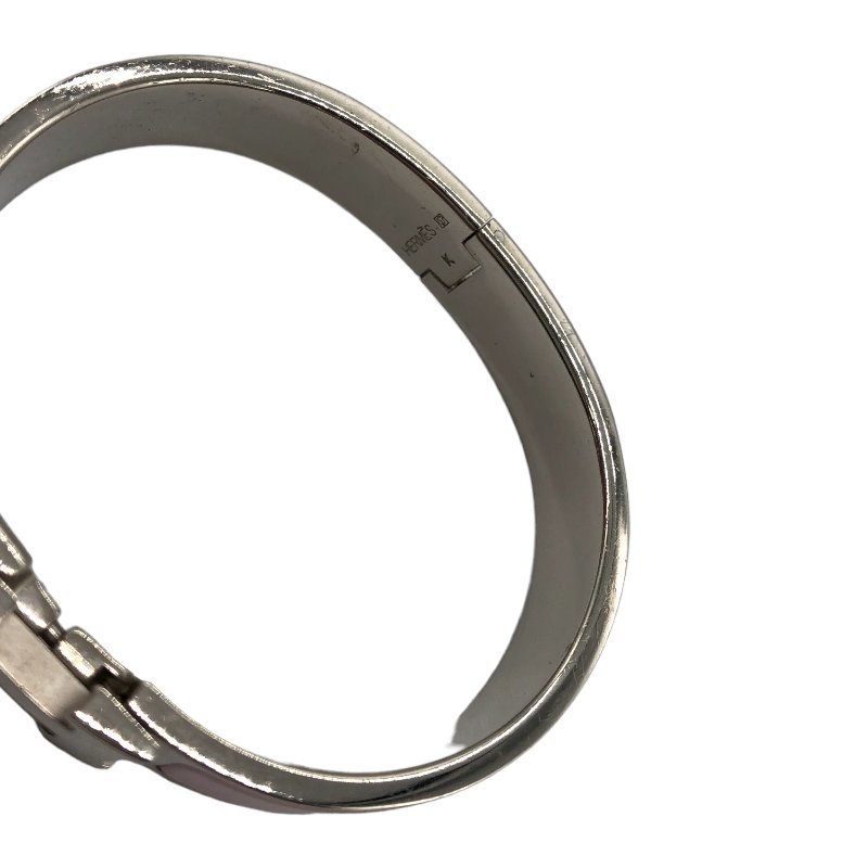 エルメス HERMES クリッククラックPM ピンク シルバー金具 バングル