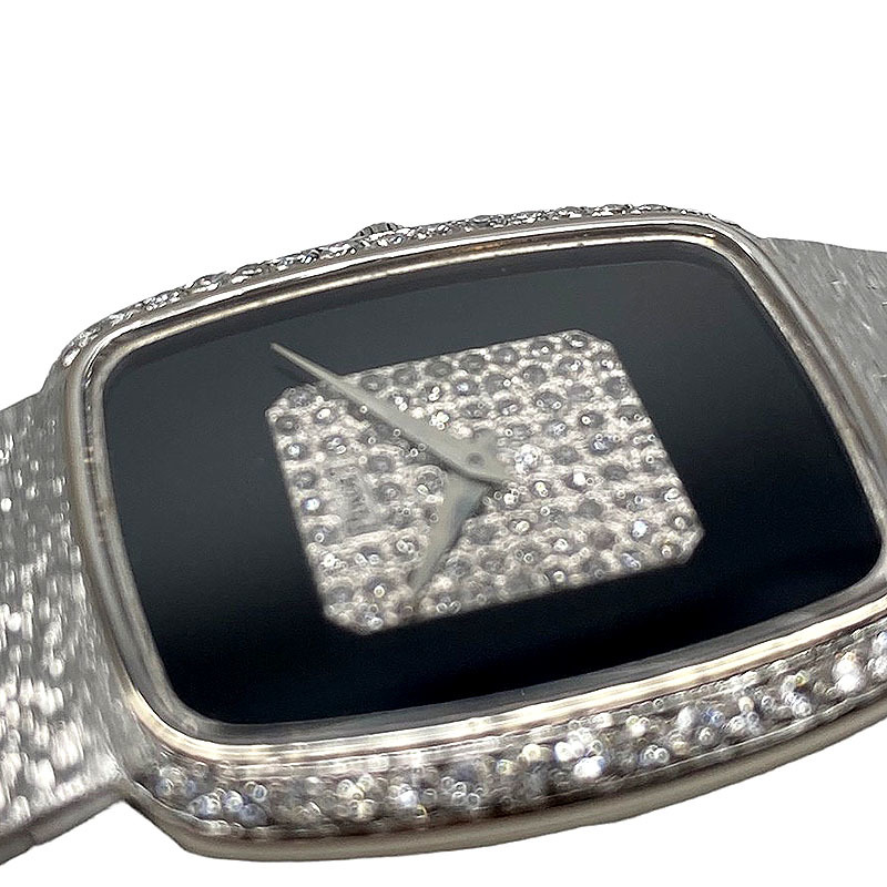  Piaget PIAGET мужской часы K18WG бриллиант 9765A6 черный наручные часы мужской б/у 