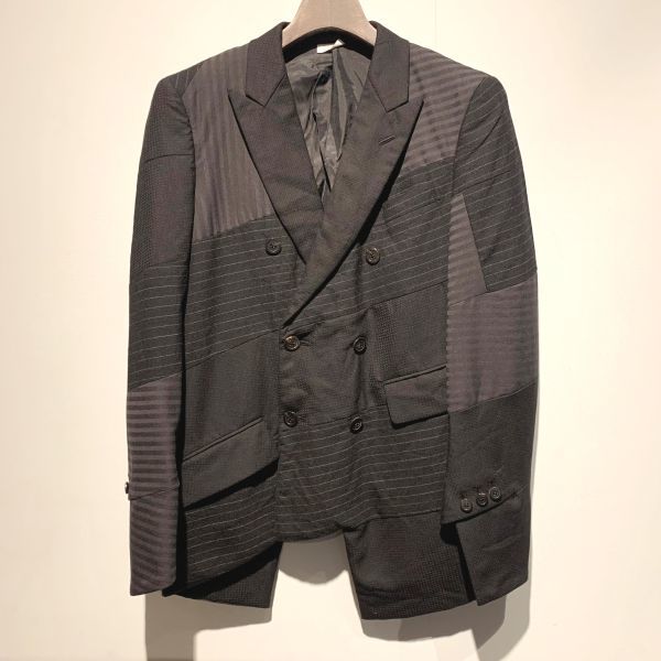 15AW COMME des GARCONS HOMME PLUS コムデギャルソン オム プラス 螺旋パッチワーク ジャケット XSサイズ_画像1