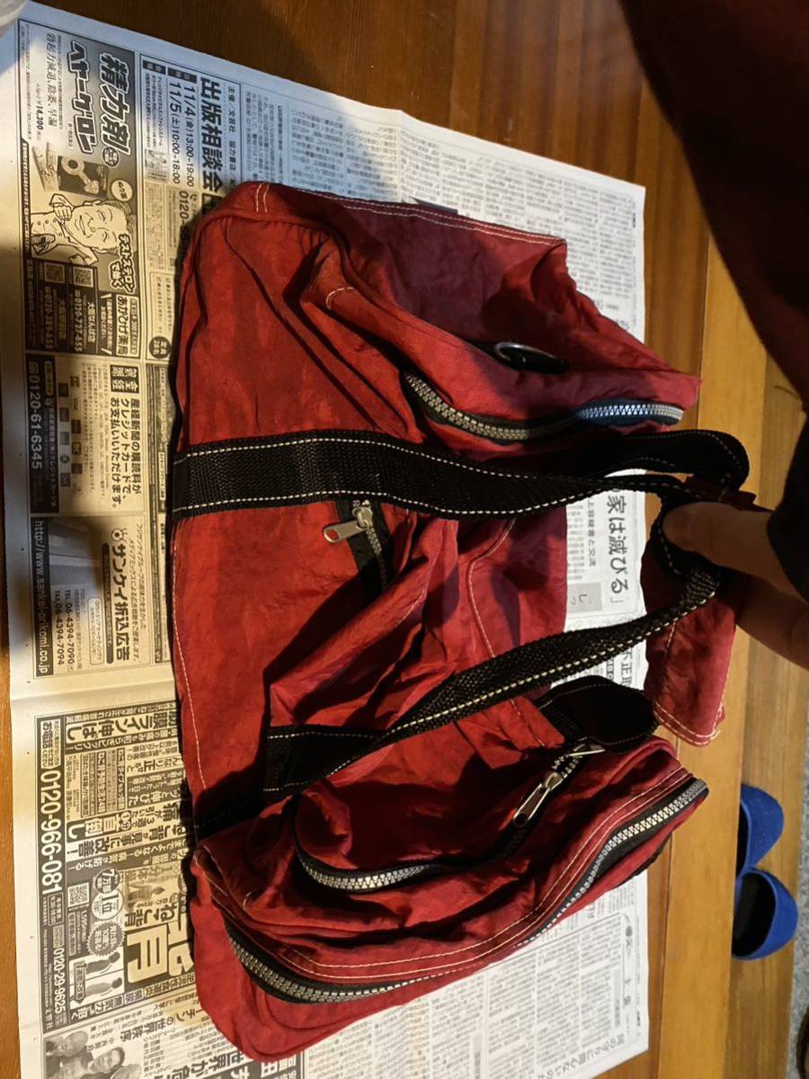  travel travel carry bag Carry back red Boston bag Boston back 