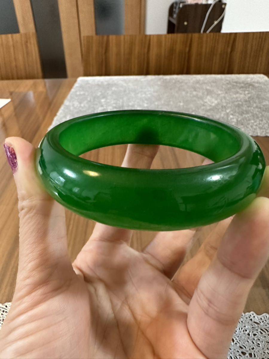 オンラインショップ】 翡翠 ヒスイ腕輪 ミャンマーヒスイ バングル