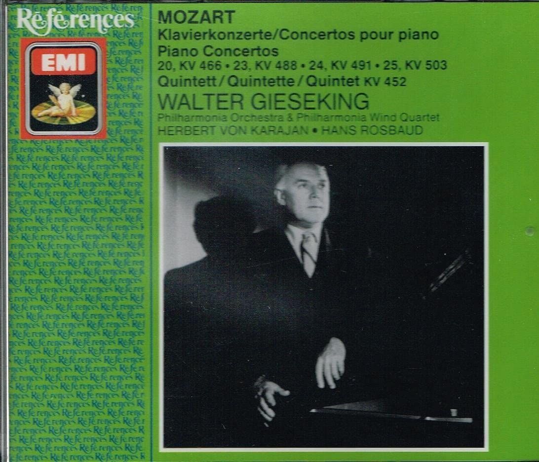 独2discs CD Gieseking/Karajan Mozart:Piano Ctos. 20/23-25 /00220_画像1