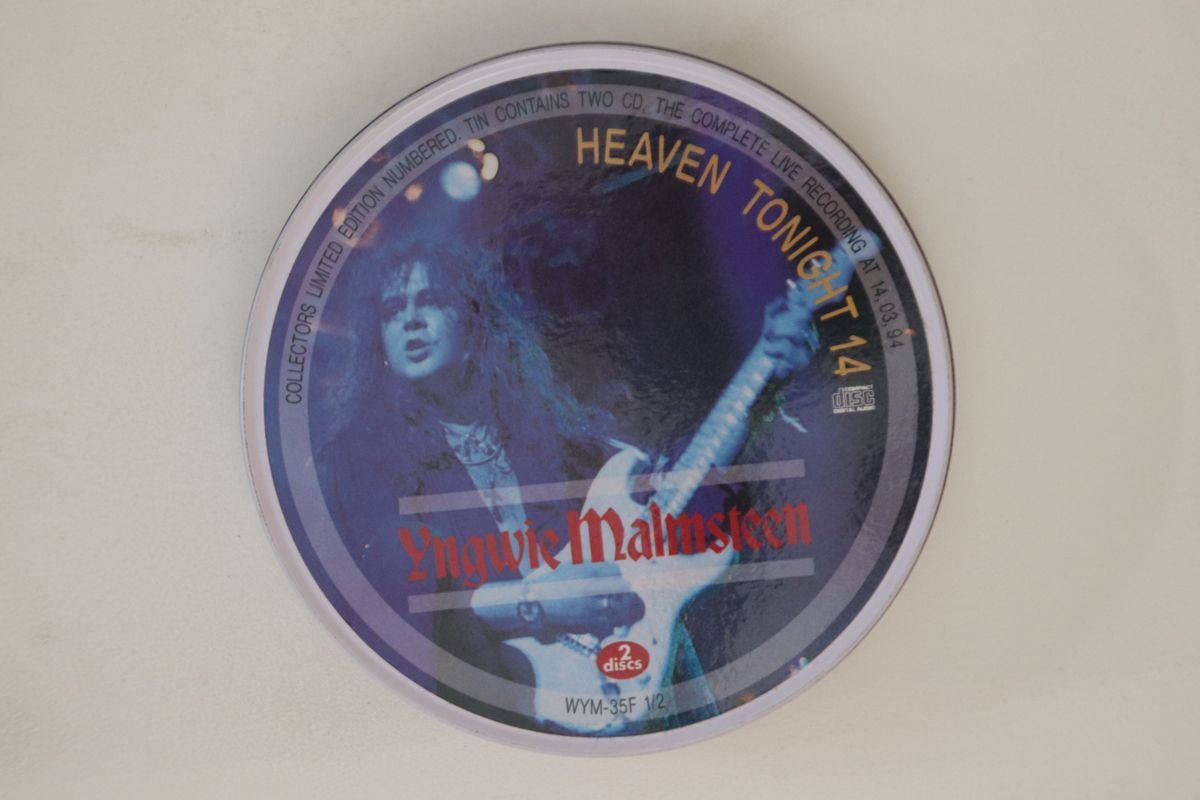  country unknown 2discs CD Yngwie Malmsteen Heaven Tonight 14 WYM35F12 NOT ON LABEL /00220