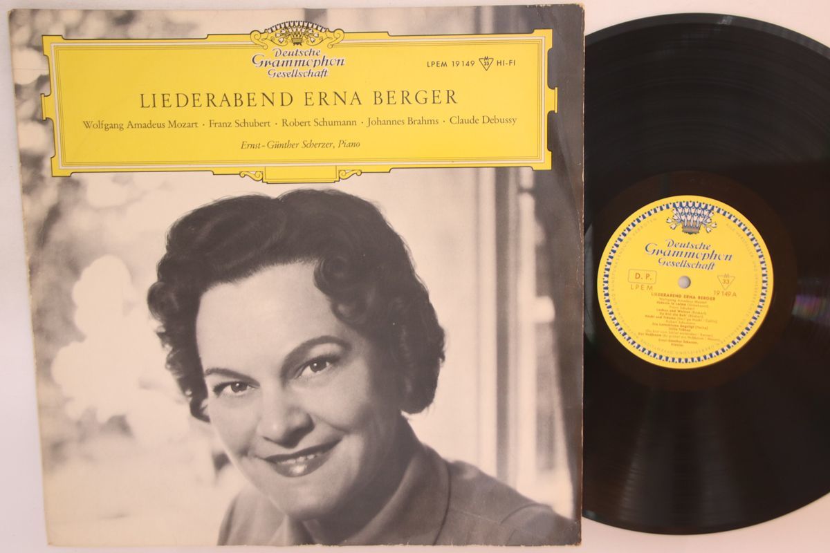 欧LP Erna Berger Liederabend Erna Berger LPEM19149 DEUTSCHE GRAMMOPHON /00260_画像1