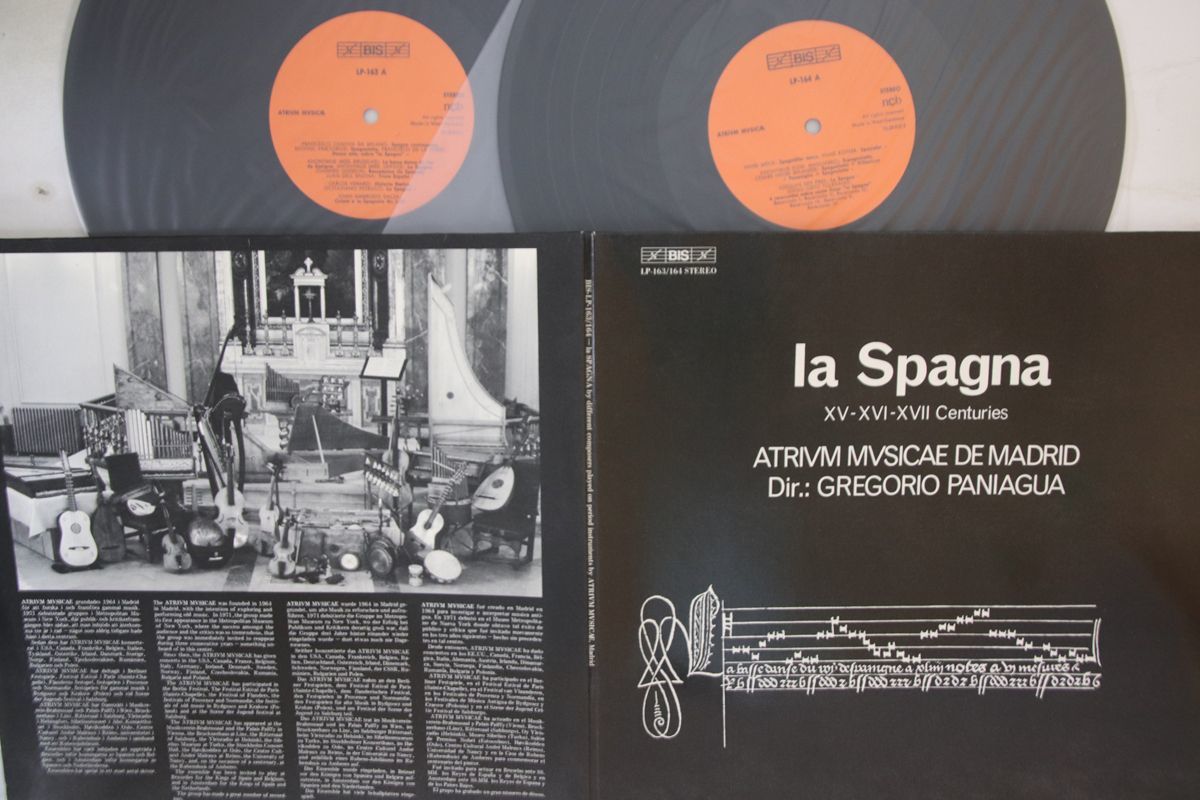 欧2discs LP グレゴリオ・パニアグア ラ・スパーニャ LP163164 BIS /00660