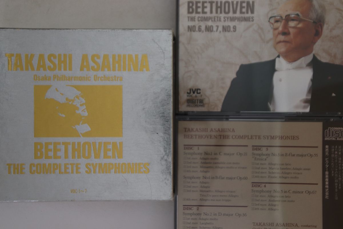 7discs CD Takashi ASAHINA Beethven The Complete Symphonies VDC17 VICTOR /00770_画像1