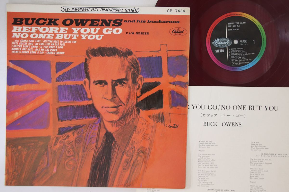 米LP Buck Owens, Buckaroos Before You Go / No One But You CP7424 CAPITOL /00260_画像1