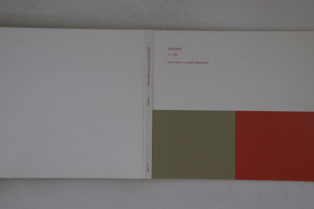 CD Alva Noto, Ryuichi Sakamoto Vrioon RN50 RASTER NOTON /00110_画像1