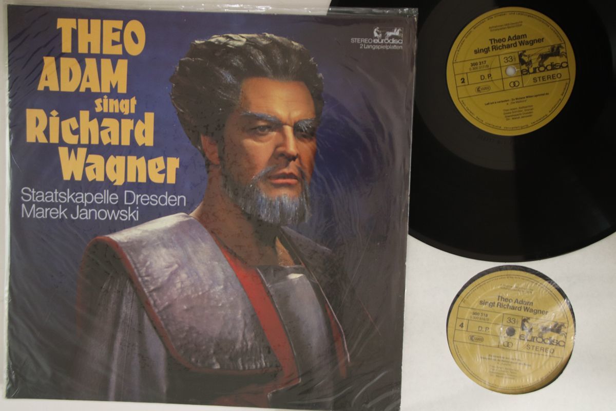 独2discs LP Theo Adam Singt Richard Wagner 300319420 EURODISC /00520_画像1