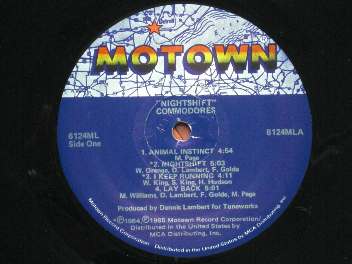 USオリジナル盤LP　Commodores ／ Nightshift 　(Motown 6124ML )★　_画像3