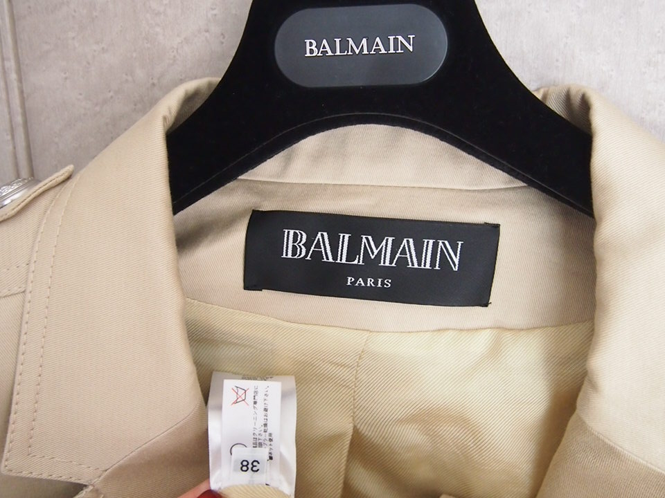 ☆極美　バルマン　BALMAIN 　トレンチコート　38　☆_画像3