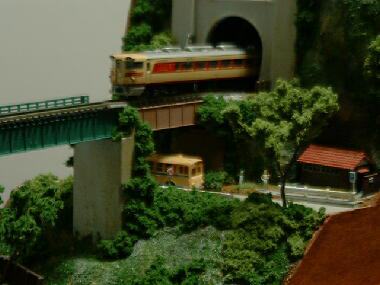 ヤフオク! - ゆめレール 日本の鉄道風景ジオラマ 山深い川沿